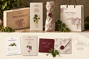 Vintage Grape Vector set Wine Labels, a Food Illustration by Neliakott ♥ (Thumbnail 7 of 10)