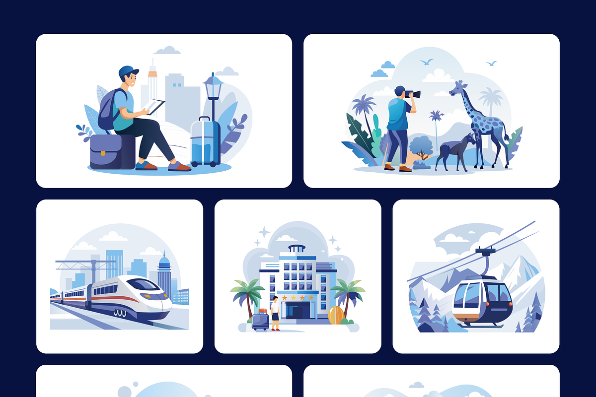 Travel and Camping Illustration Set, a Person Illustration by Brickclay (Photo 8 of 10)