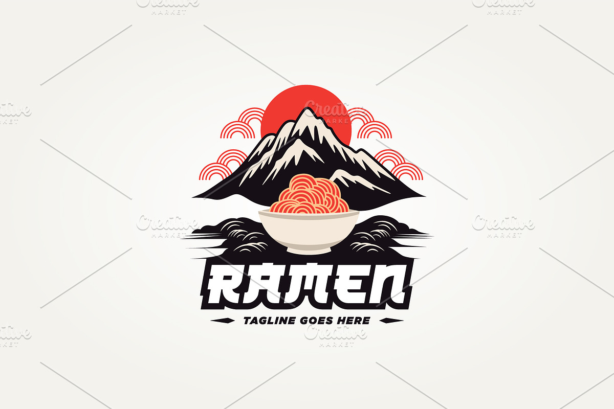 japanese noodle ramen logo template, a Branding & Logo Template by Blazybone