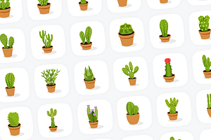 Cactus Vector Set