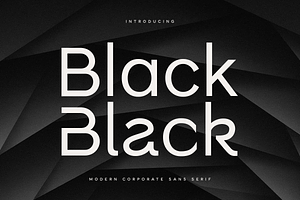 Black - Modern Corporate Sans Serif