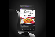 Pasta Flyer Design Template, a Flyer Template by YUDesignStore (Thumbnail 2 of 6)