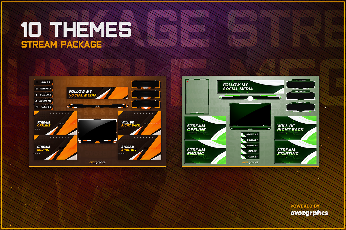 STREAM PACKAGE MEGA BUNDLE V2, a Social Media Template by Creathift (Photo 6 of 19)