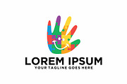 Autism care hand logo kids logo, a Branding & Logo Template by REDVY CREATIVE (Thumbnail 2 of 2)