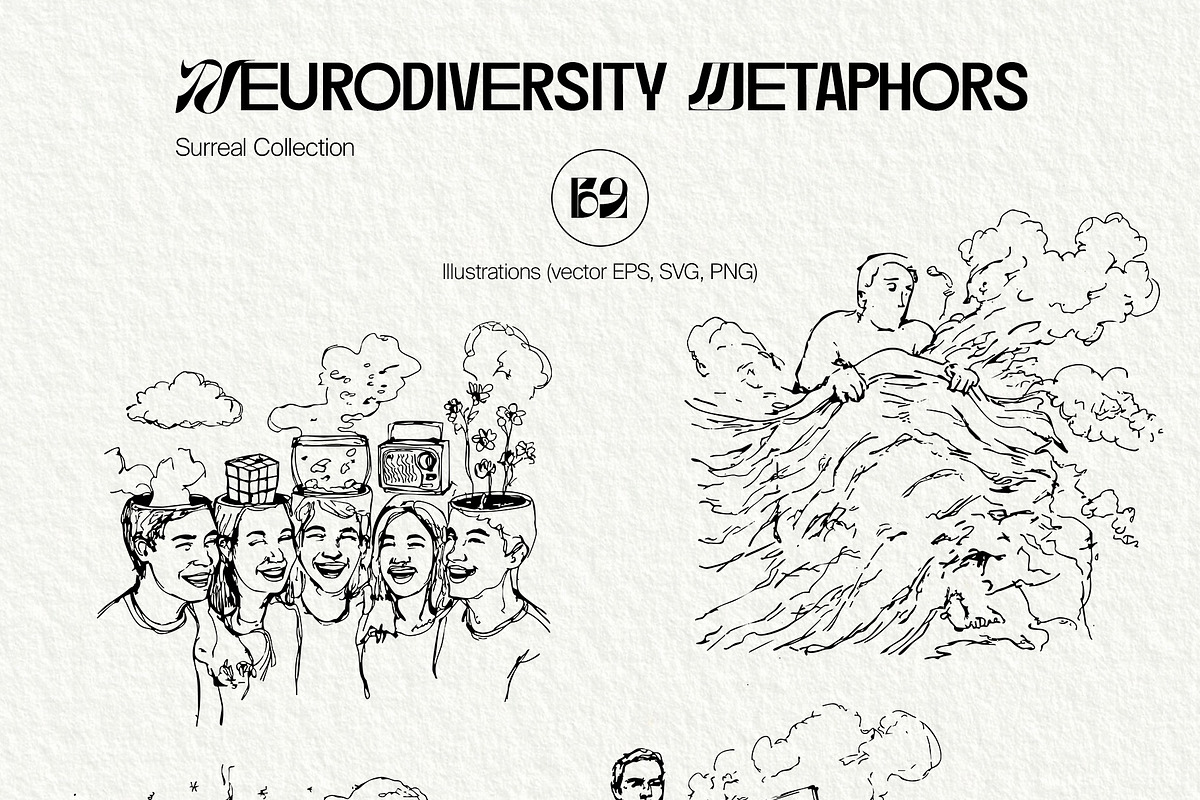 Neurodiversity Metaphors collection, a Healthcare Illustration by divanovskaya_nv (Photo 11 of 18)