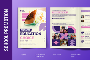 School Promotion Bifold Brochure