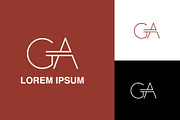 GA, AG Abstract Logo Design., a Branding & Logo Template by art_creater (Thumbnail 1 of 2)