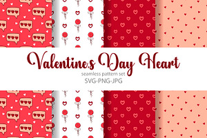 Valentine's Day seamless patterns, a Pattern Graphic by Tati_Kli