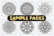 Easy Comfy Mandala Coloring Pages, a Decorative Illustration by Ink Gallery (Thumbnail 2 of 3)