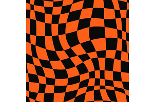 Psychedelic Halloween Retro Pattern