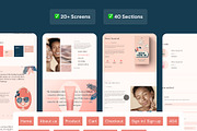 Aloha - E-commerce Beauty Website, an UI Kit Template by AE.design (Thumbnail 2 of 8)