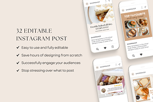 Bakery Instagram Post Templates