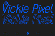 CS Vickie Pixel, a Sans Serif Font by Craft Supply Co. (Thumbnail 1 of 8)