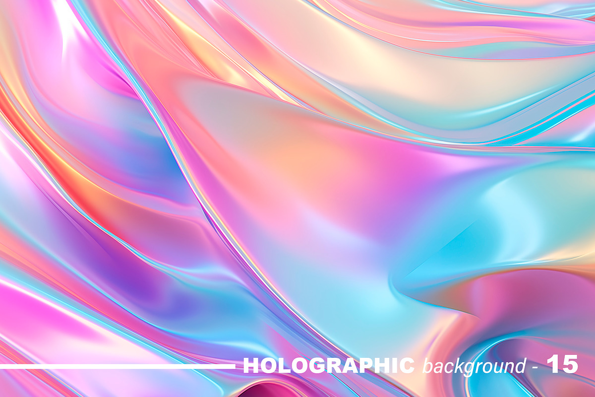 Iridescent Holographic Backgrounds, a Background Graphic by tatiankaart (Photo 16 of 16)