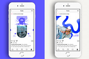 Instagram Social Media CANVA Blue, a Social Media Template by Vermeulen Design Studio (Thumbnail 3 of 6)