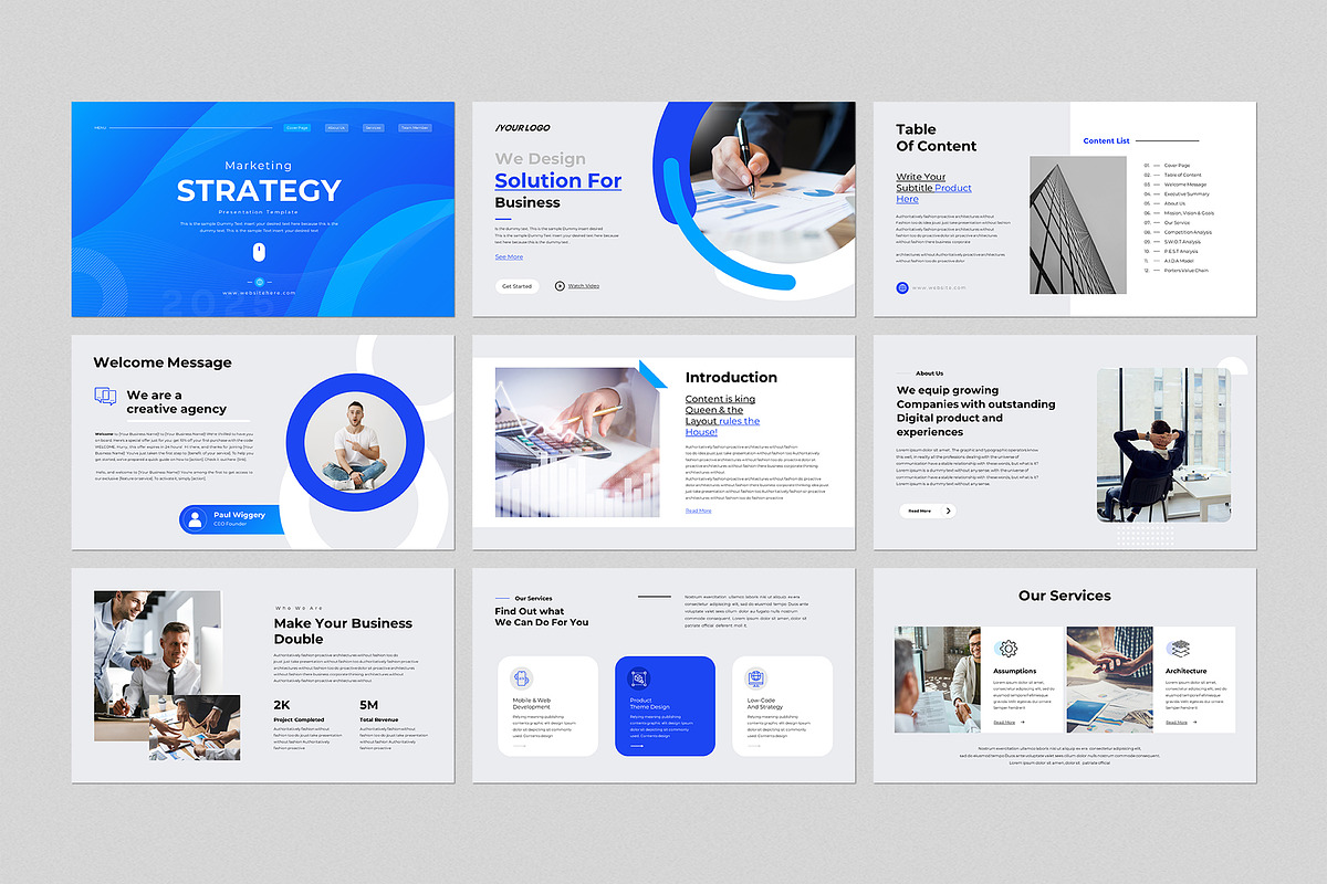 Marketing Strategy Presentation, a Marketing Template by CreativeSlides (Photo 2 of 6)