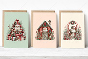 Peeking Santa Reindeer Christmas PNG, a Seasonal Illustration by Canvas Craft (Thumbnail 4 of 10)