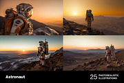 Astronaut in space. 25 images, a Technology Illustration by Handmadefont (Thumbnail 7 of 8)