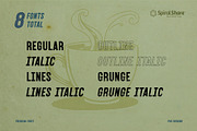 Dark Roast Vintage Modern Font, a Sans Serif Font by SpiralShare Digital (Thumbnail 4 of 6)