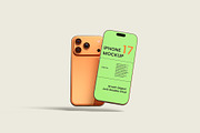iPhone 17 Pro Mockup, an iPhone Mockup by Graphicbars (Thumbnail 4 of 12)