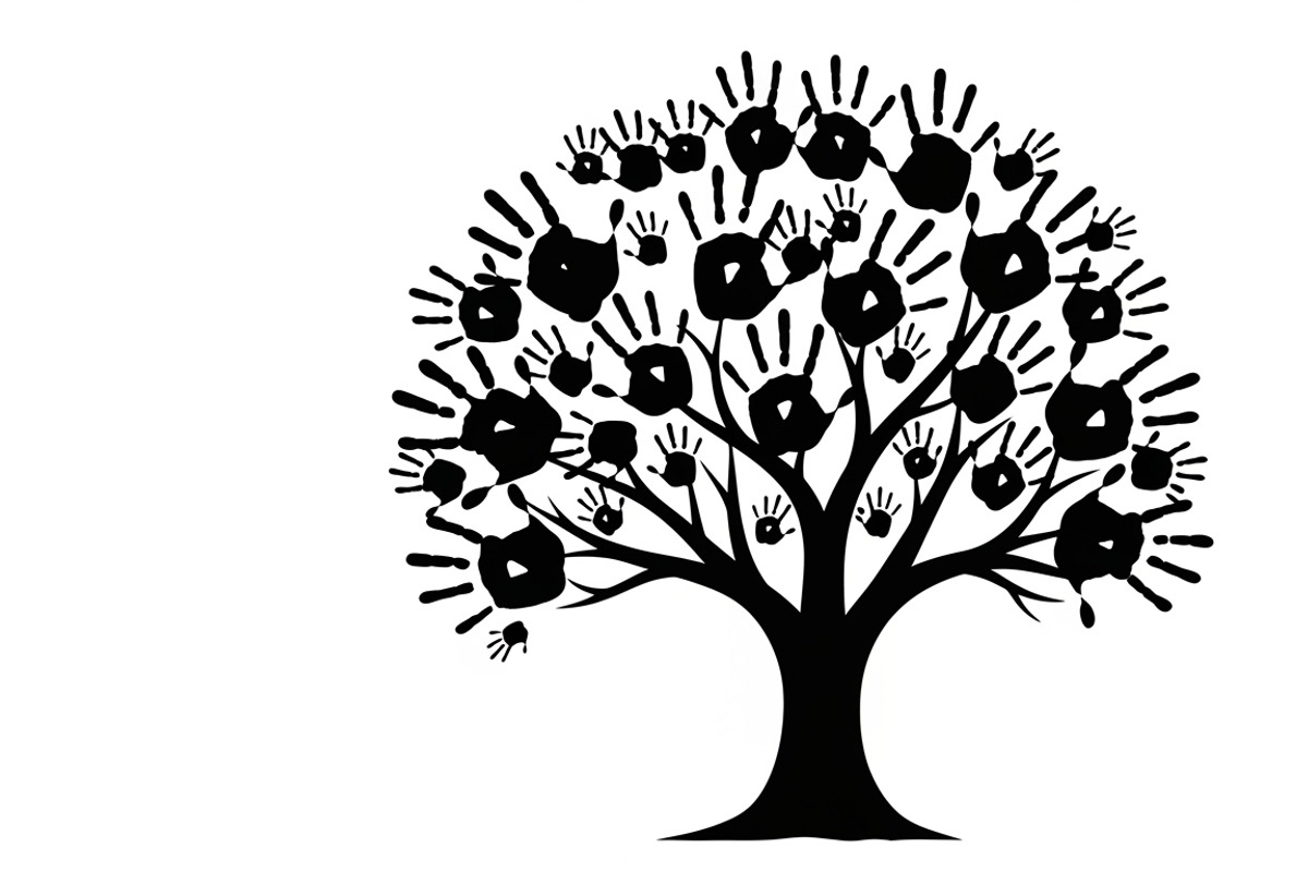 family handprint tree silhouette, an Illustration by Amazin_art (Photo 14 of 29)