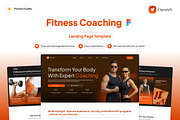 Fitness Coaching Landing Page, a Landing Page Template by Font Kingdom (Thumbnail 1 of 5)
