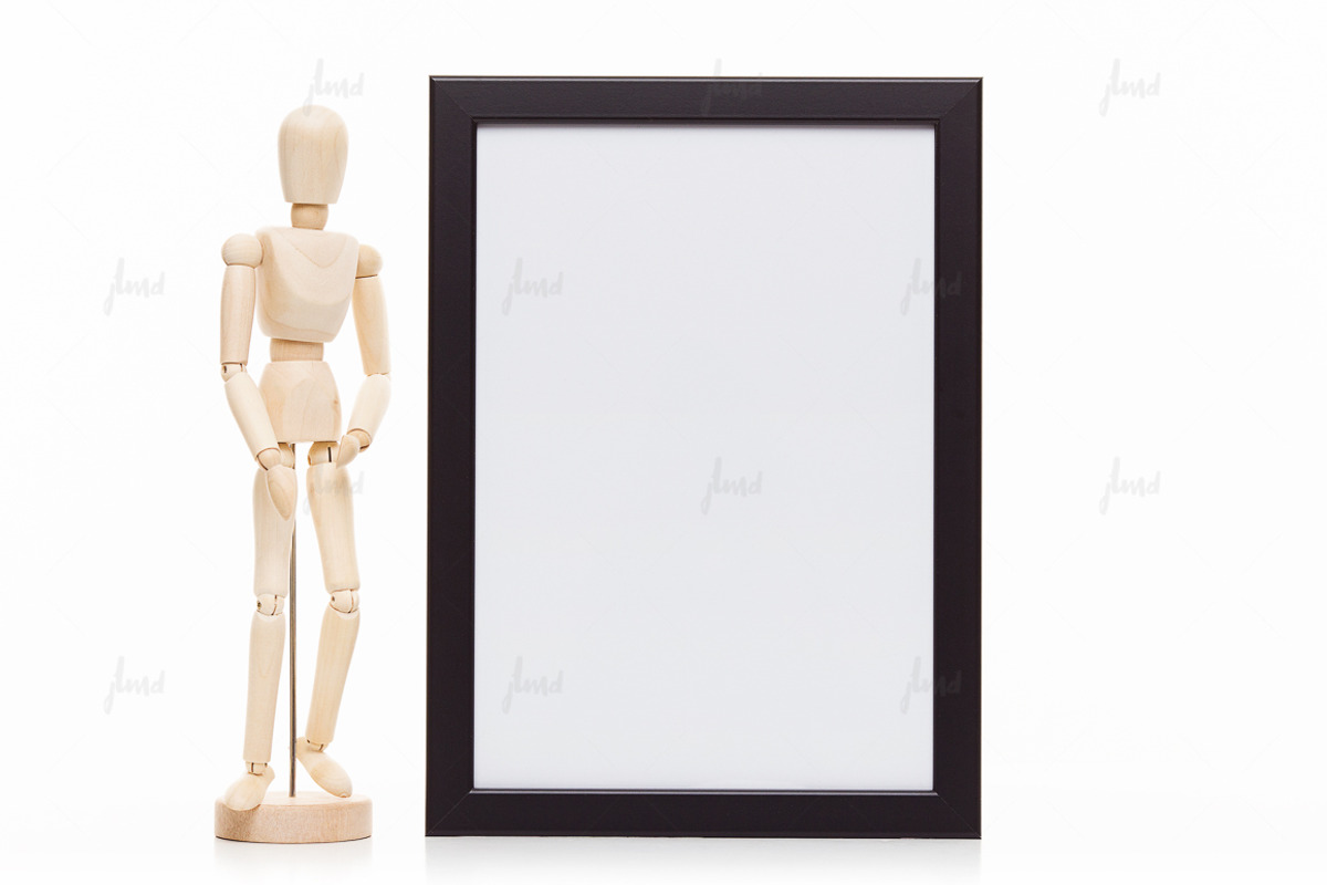Black styled frame isolated mockup, a Print Template by JustLikeMyDesktop (Photo 3 of 3)