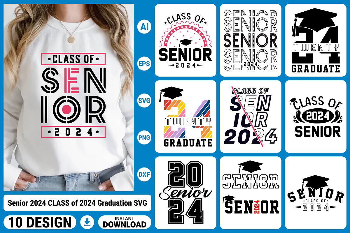 Senior 2024 CLASS of 2024 Graduation, an Object Graphic by Ya_ Design Store (Photo 2 of 2)