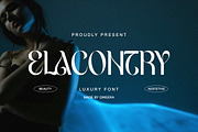 Elacontry - Modern Elegant Luxury, a Serif Font by Qweera Studio (Thumbnail 1 of 12)