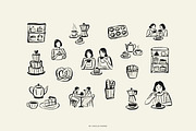BAKERY line art illustrations, a Food Illustration by Crocus Paperi (Thumbnail 3 of 7)