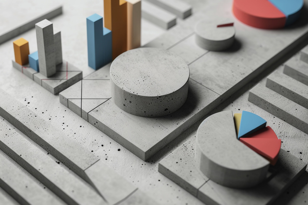 Concrete infographics, a Finance Illustration by Handmadefont (Photo 3 of 11)