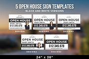 Open House Yard Sign Canva Templates, a Marketing Template by CreativeVinesStore (Thumbnail 2 of 5)