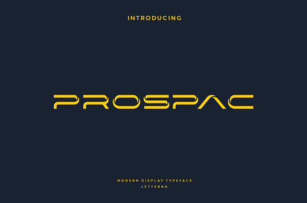 Prospac - Modern Futuristic Typeface, a Sans Serif Font by Letterna