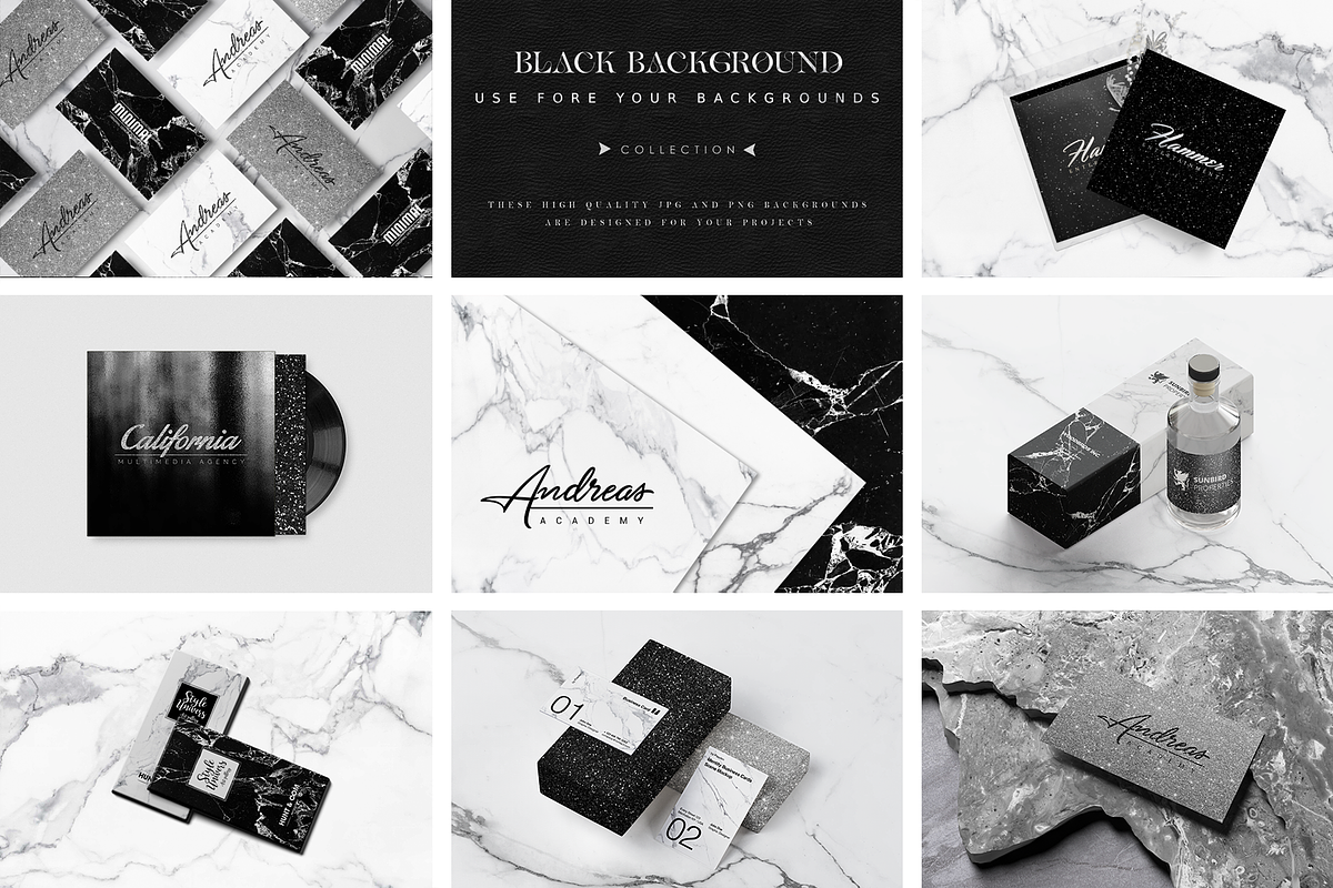 Dark Black Elegant Backgrounds Pack, a Texture Graphic by Nikolozgraphic (Photo 3 of 8)