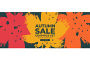 Autumn Sale Graphics Set, a Seasonal Illustration by Finevector (Thumbnail 1 of 6)