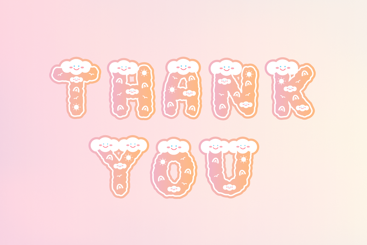 Rainbow Sunset - SVG Color Cute Font, a Symbol Font by Kanink Studio (Photo 8 of 8)
