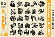Motocross SVG - 25 Cut Bundle SVG, a Sport Illustration by Digital-Clipart (Thumbnail 2 of 5)