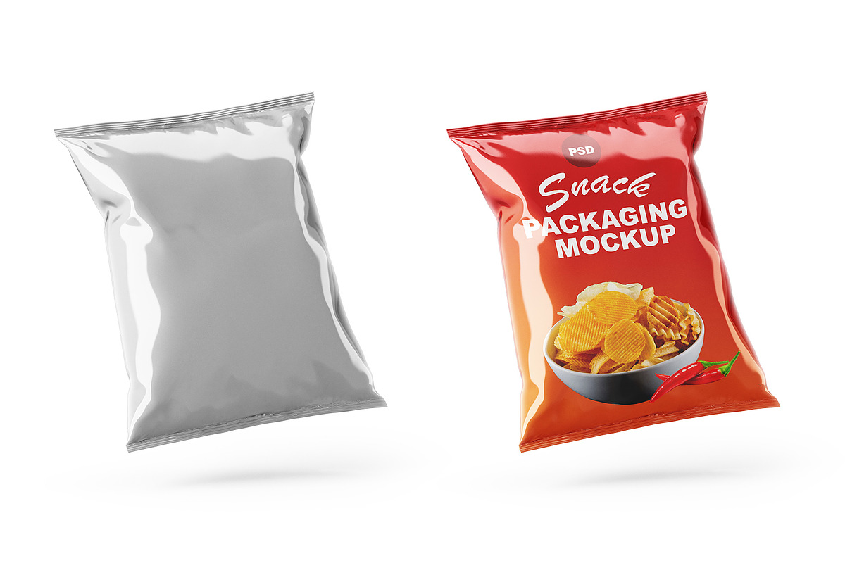 Snack Packaging Mockup, a Product Mockup by Mockupfit (Photo 3 of 9)