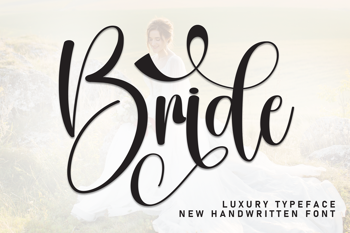 Bride | Script Font, a Handwritten Font by Scratchones (Photo 1 of 9)