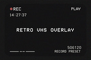 Retro VHS Overlays, a Texture Graphic by Pitchlook.Studio (Thumbnail 1 of 2)