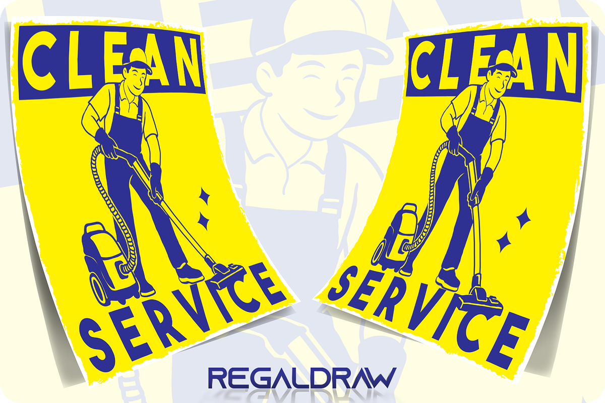 Cleaning Service Illustration, a Work Illustration by regalDRAW (Photo 2 of 3)