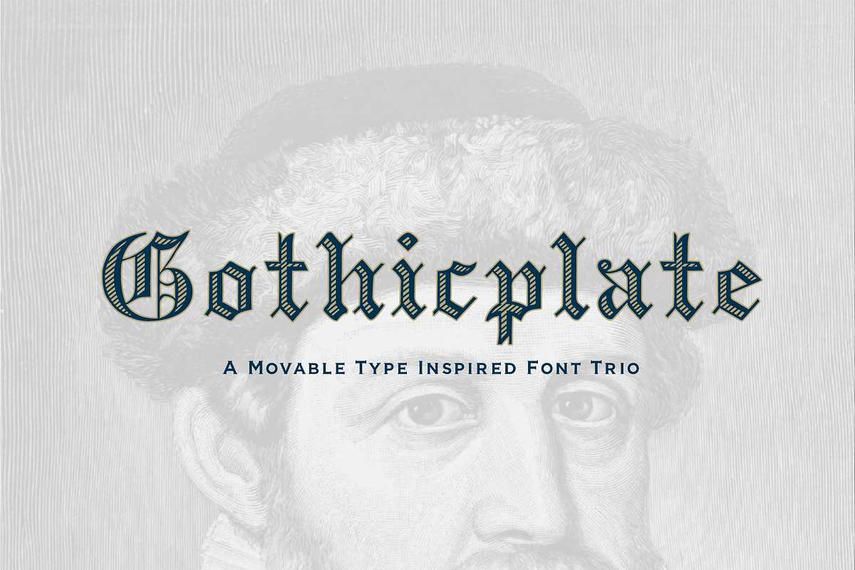 Gothicplate, a Blackletter Font by Loudoun Design Co. (Photo 1 of 9)
