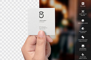 Square Business Card Mockup, a Product Mockup by GfxFoundry (Thumbnail 2 of 6)