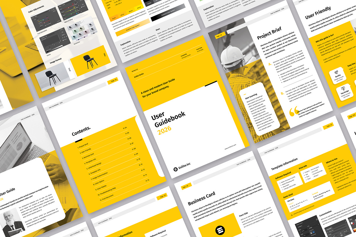 User / Help Guide, a Brochure Template by Orcshape Studio (Photo 2 of 10)