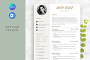 Resume / CV Template Word & Canva, a Resume Template by Anjum Ilyas (Thumbnail 2 of 7)