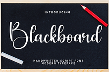 Blackboard | Script Font