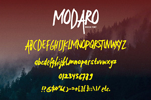 MODARO Brush Font