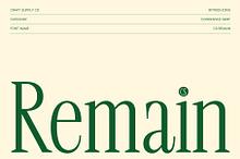 CS Remain – Classic Serif Font