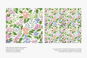 wildflower seamless pattern bundle, a Pattern Graphic by Patishop Art (Thumbnail 9 of 15)