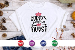 Cupid's Favorite Nurse SVG